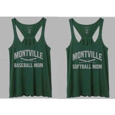 MBSA Montville "Baseball-Softball Mom" Glitter Tank Top